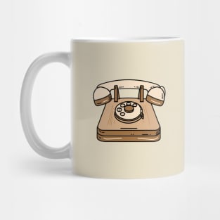 A Wooden telephone Mug